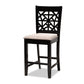 Devon Modern and Contemporary Sand Fabric Upholstered and Espresso Brown Finished Wood 5-Piece Pub Dining Set FredCo