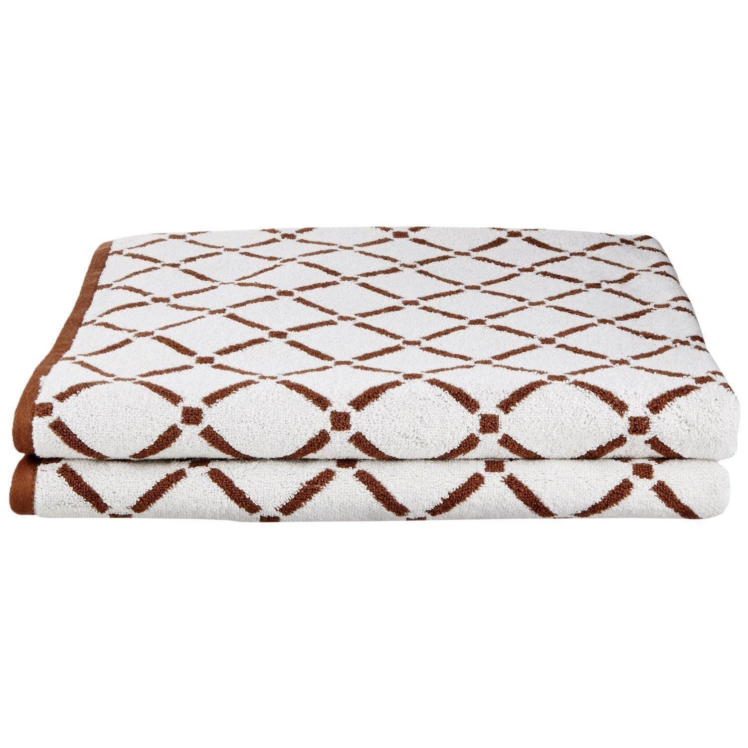 Diamond 100% Combed Cotton 550 GSM 2-Piece Bath Sheet Set FredCo
