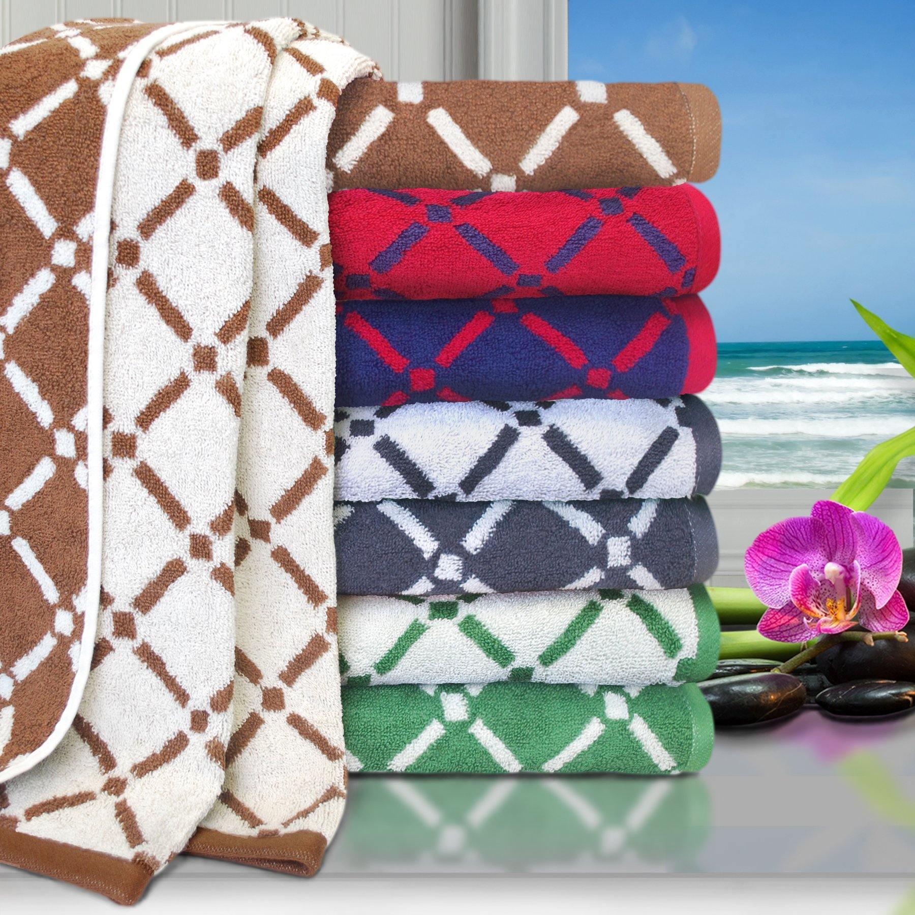 Diamond 100% Combed Cotton 550 GSM 2-Piece Bath Sheet Set FredCo