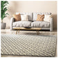 Diamond Hand-Woven Moroccan Wool-Viscose Blend Rug FredCo