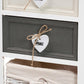 Diella Modern and Contemporary Multi-Colored Wood 2-Drawer Storage Unit with Basket FredCo