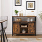 Dining Sideboard Rustic Brown and Black FredCo
