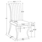 Dining Table 5-pc Set 115081-S5 Coaster FredCo
