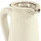 Distressed Crackle White Pitcher (015658 A369) FredCo