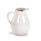 Distressed Crackle White Pitcher (6728L A369) FredCo