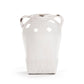 Distressed Crackle White Vase (6768L A369) FredCo