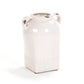 Distressed Crackle White Vase (6768L A369) FredCo