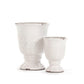 Distressed Crackle White Vase (6769S A369) FredCo