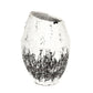 Distressed Grey and White Large Vase (14A105) FredCo