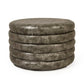 Distressed Grey PU Ottoman GH005-PU FredCo