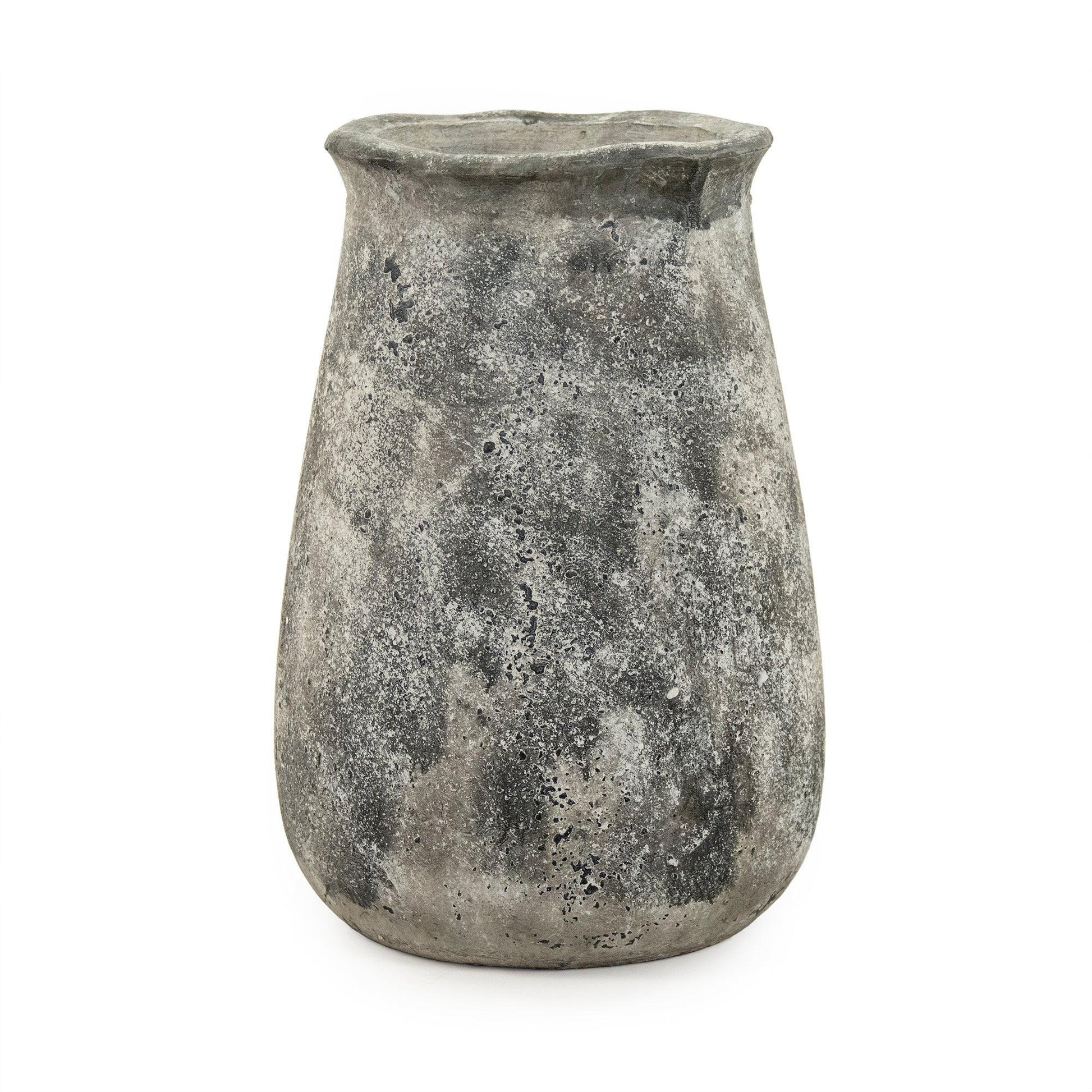 Distressed Grey Vase (9801L A866) FredCo