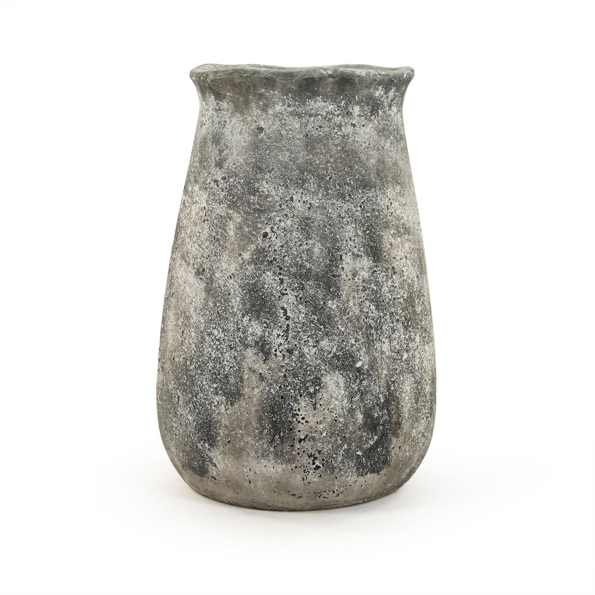 Distressed Grey Vase (9801L A866) FredCo