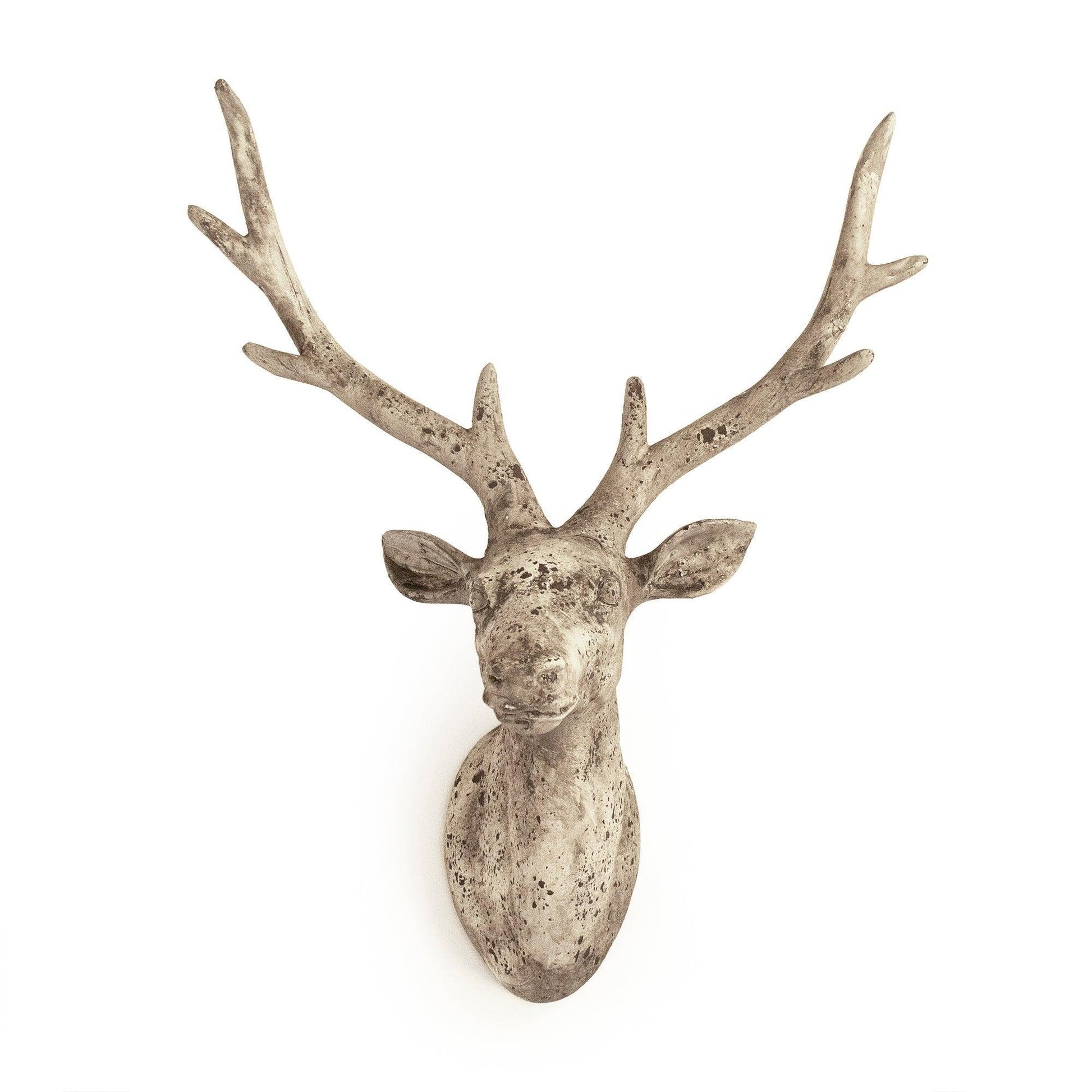 Distressed Grey Wash Deer Head (6552L A344) FredCo