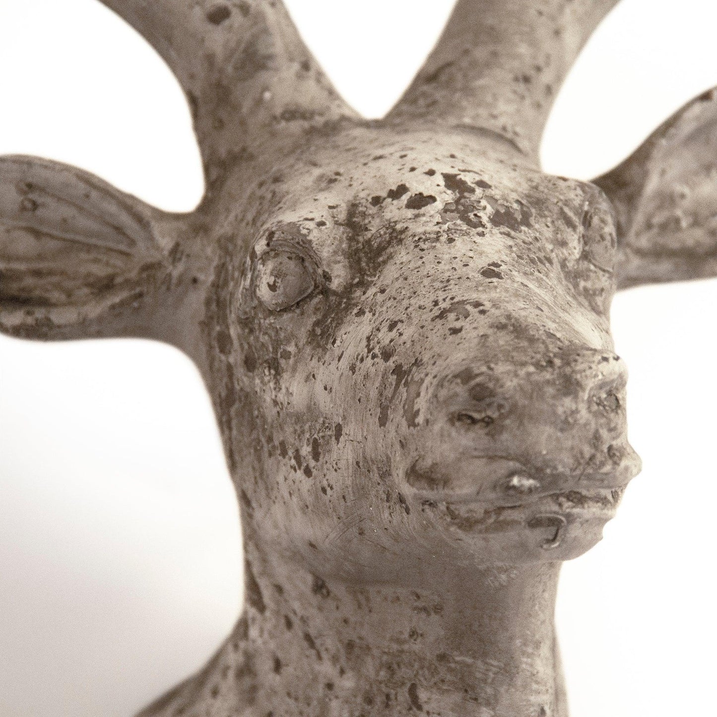 Distressed Grey Wash Deer Head (6552L A344) FredCo