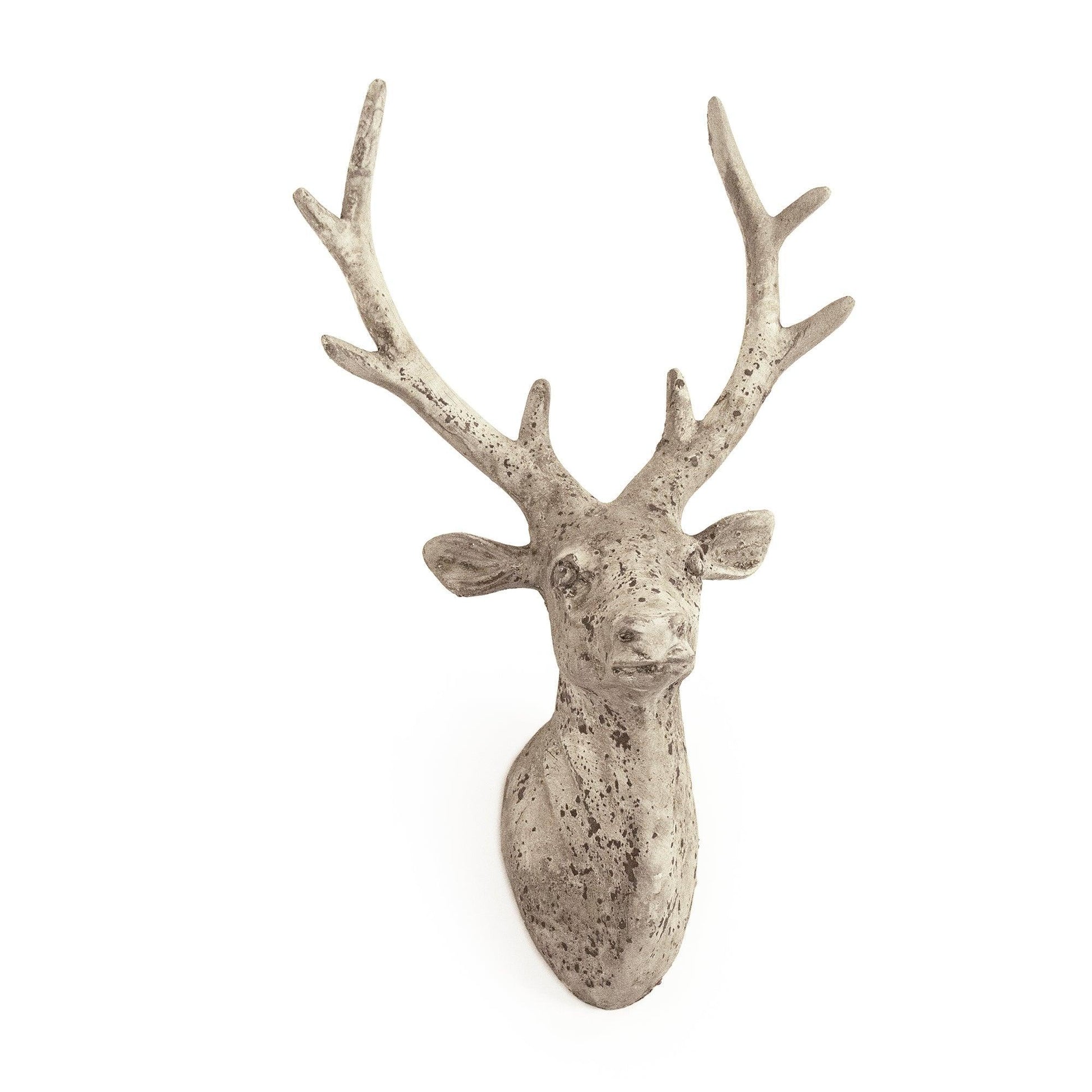 Distressed Grey Wash Deer Head (6552S A344) FredCo