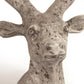Distressed Grey Wash Deer Head (6552S A344) FredCo