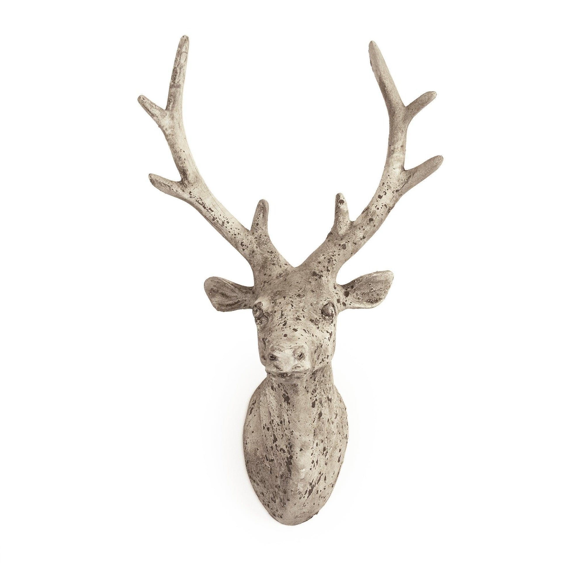 Distressed Grey Wash Deer Head (6552S A344) FredCo