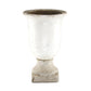 Distressed Grey Wash Hurricane Pottery (5624M) FredCo