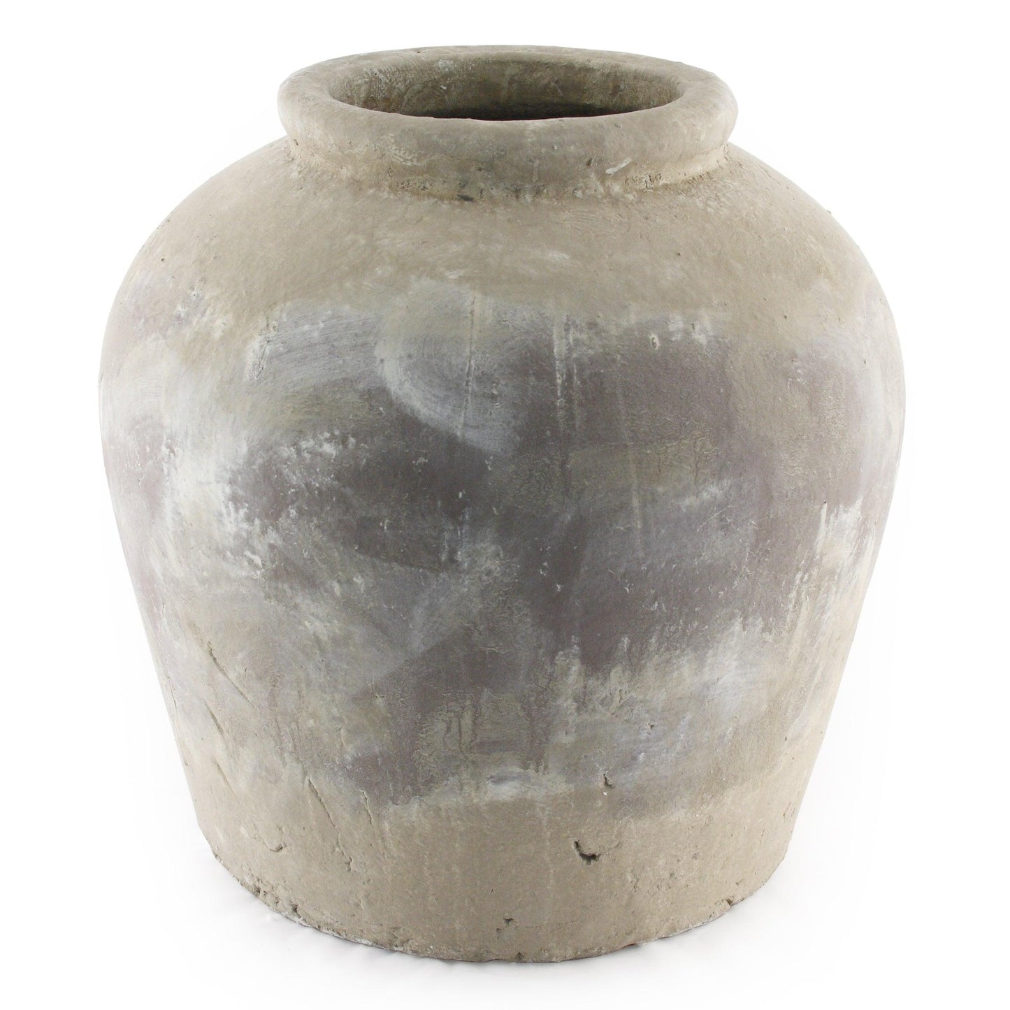 Distressed Grey Wash Jar (4869L A292) FredCo