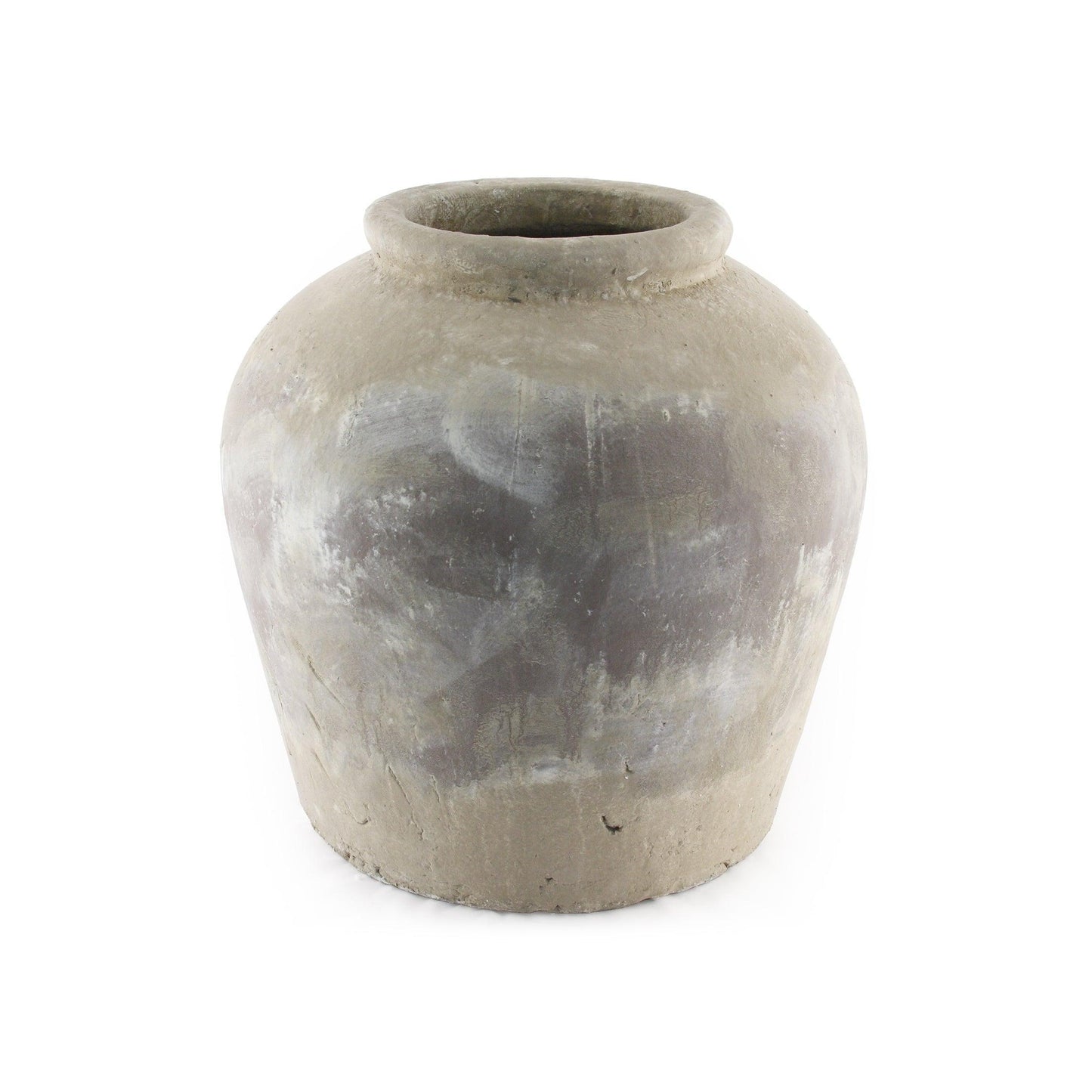 Distressed Grey Wash Jar (4869S A292) FredCo