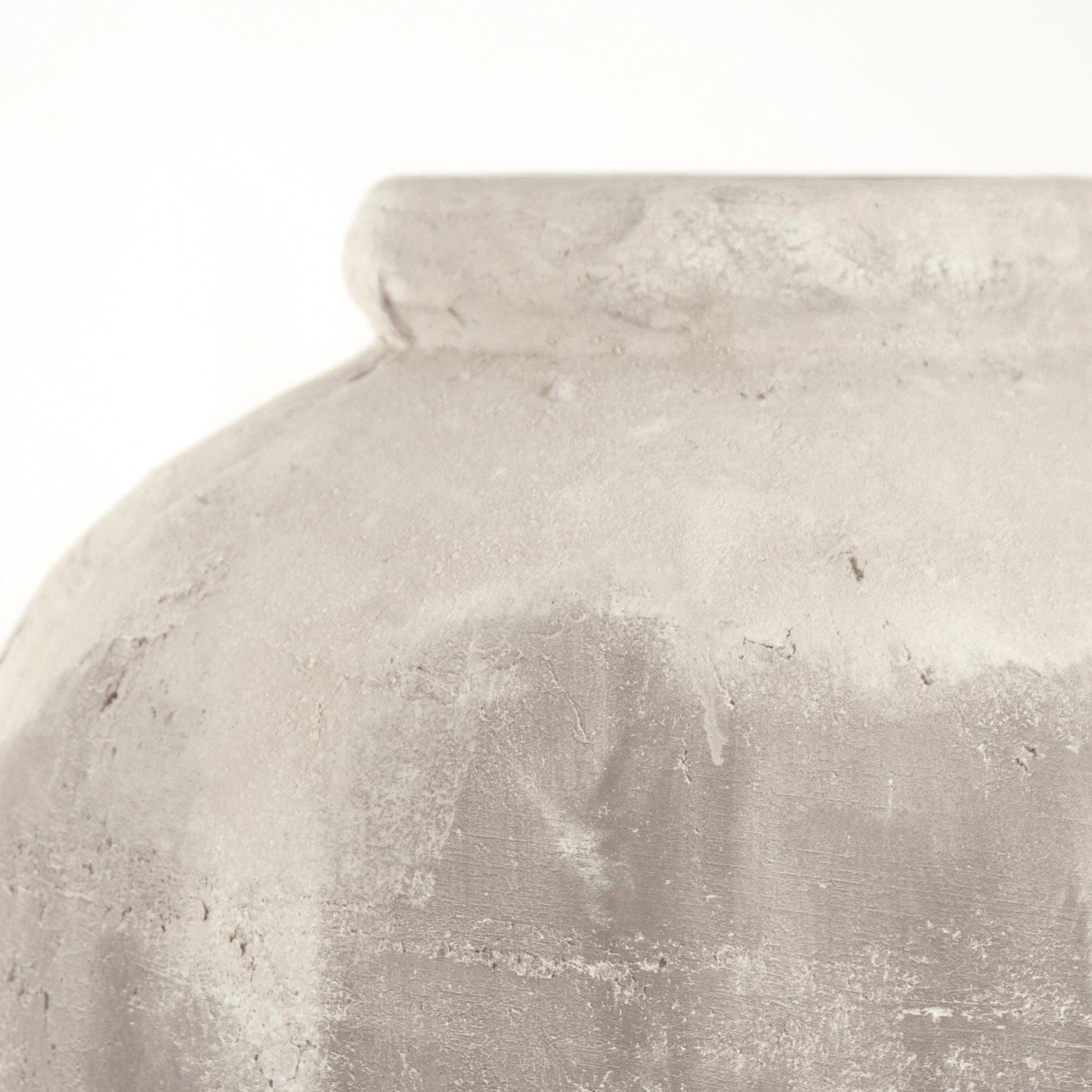 Distressed Grey Wash Jar (4871L A292) FredCo