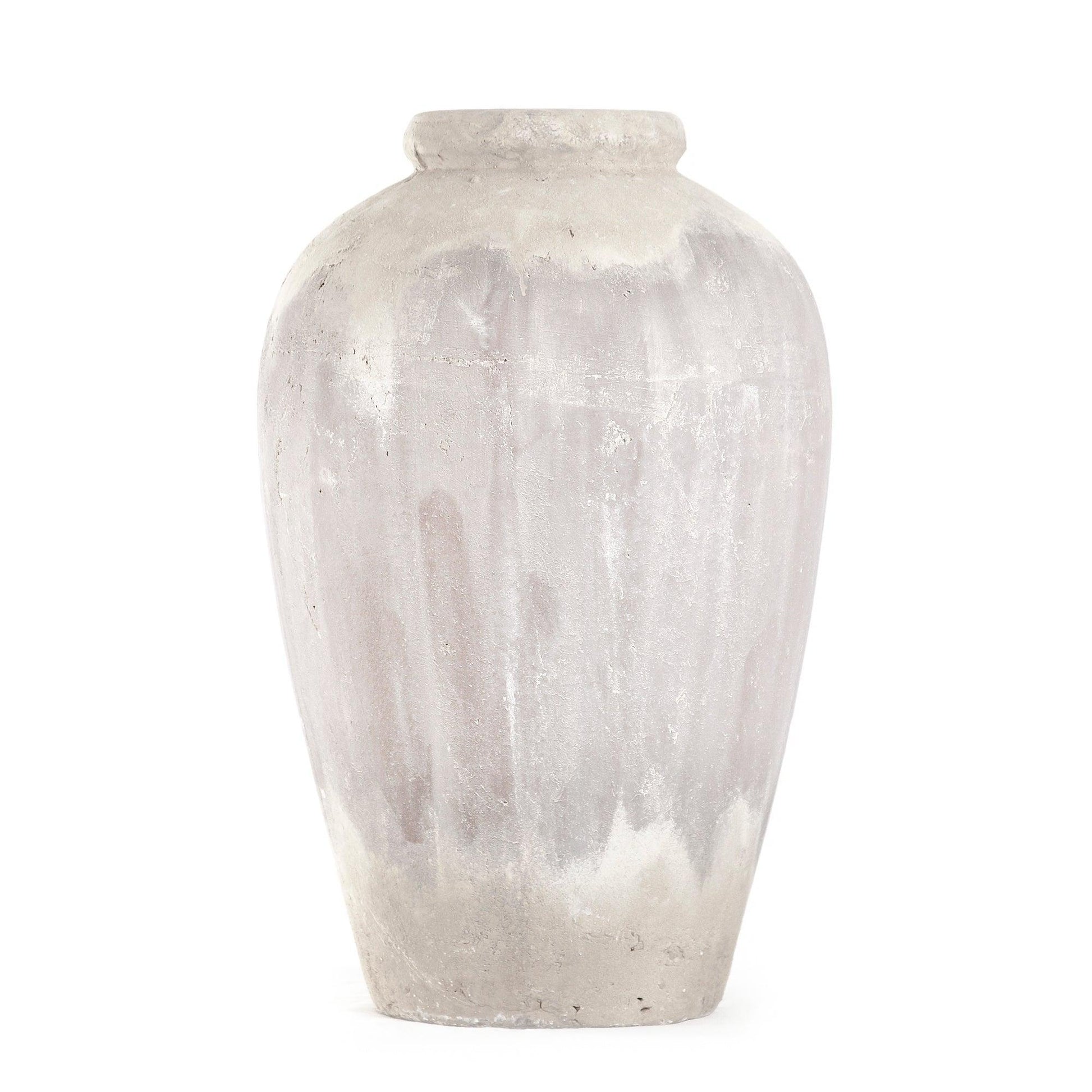 Distressed Grey Wash Jar (4871L A292) FredCo