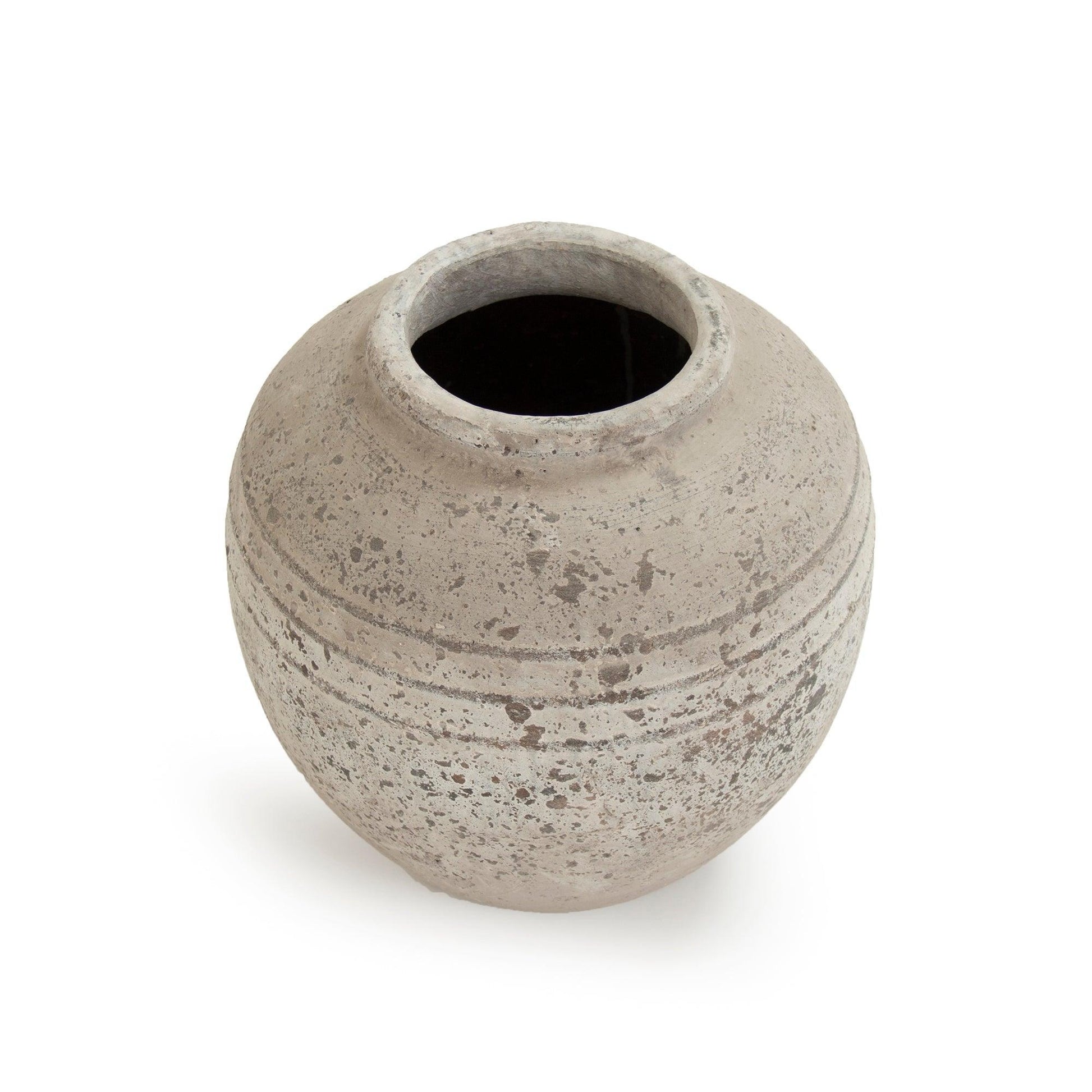 Distressed Grey Wash Jar (8489XS A344) FredCo