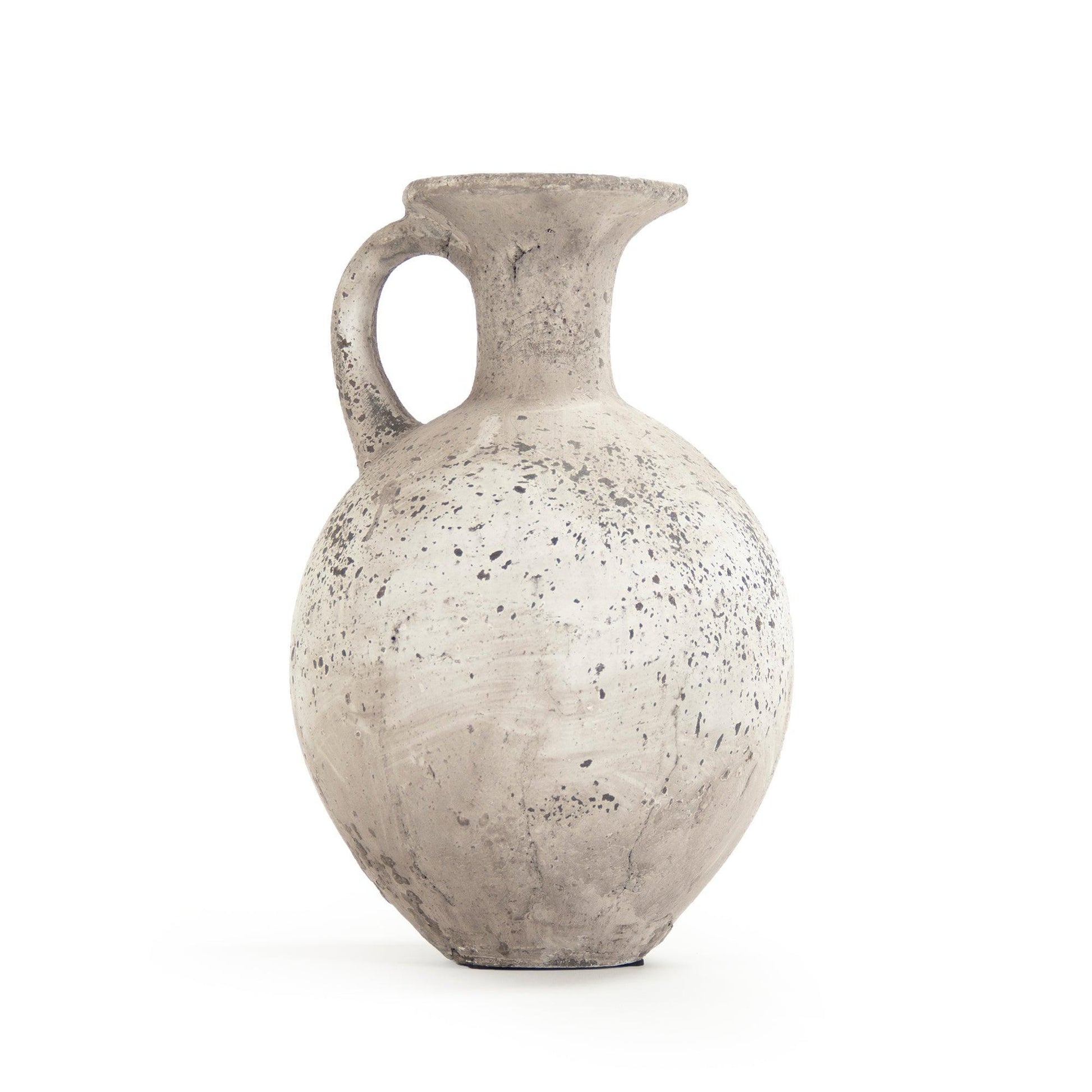 Distressed Grey Wash Jar (8496L A344) FredCo