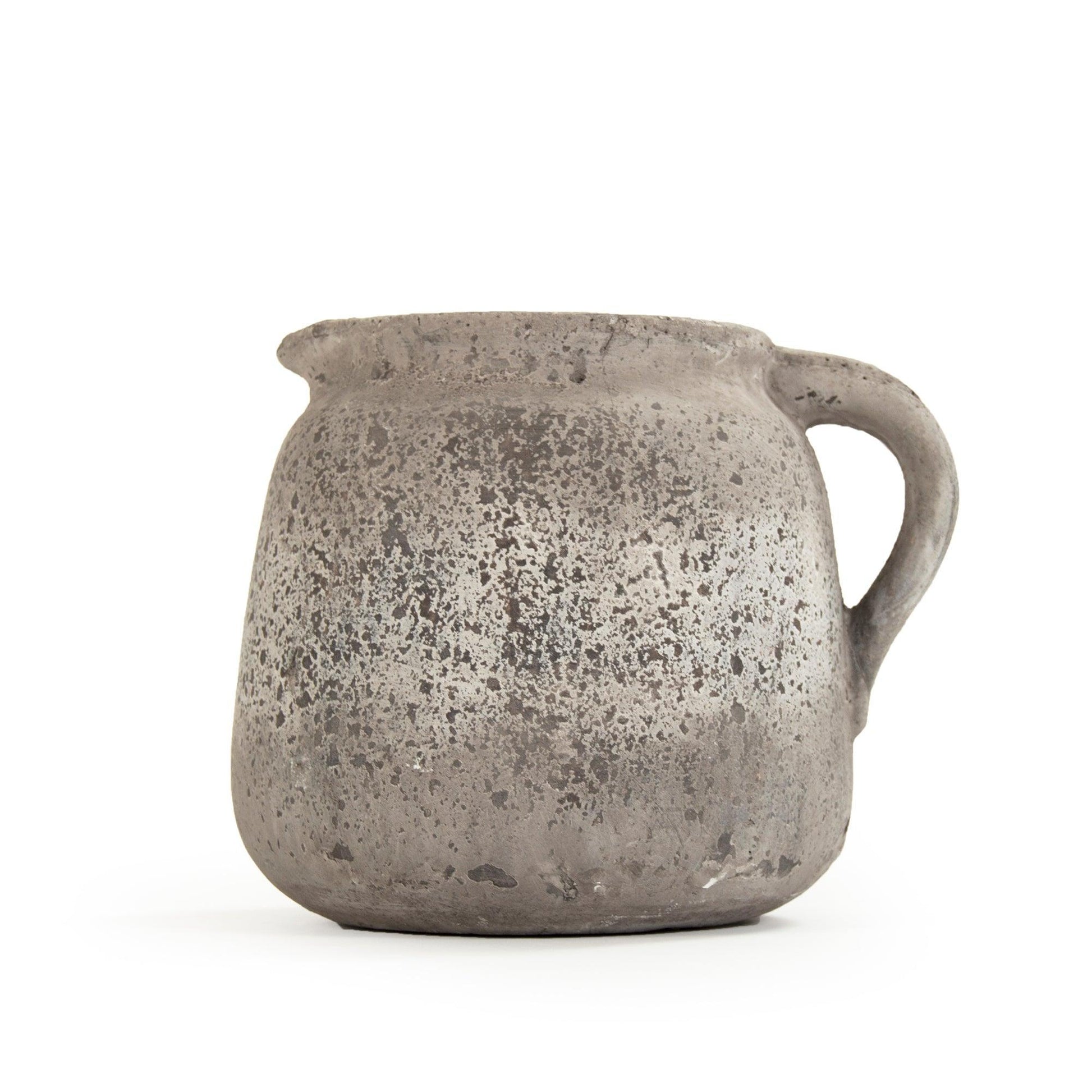 Distressed Grey Wash Vase (8562L A344) FredCo