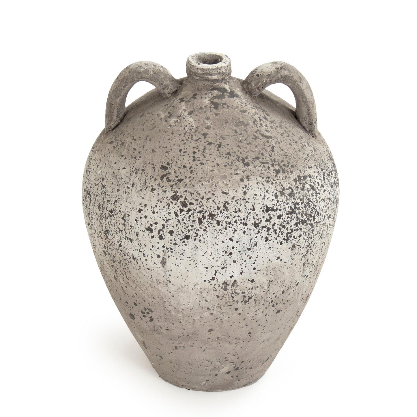 Distressed Grey Wash Vase (8563L A344) FredCo