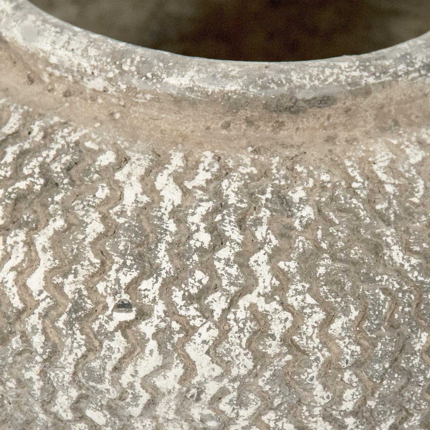 Distressed Grey Wash Vase (9917L A866) FredCo