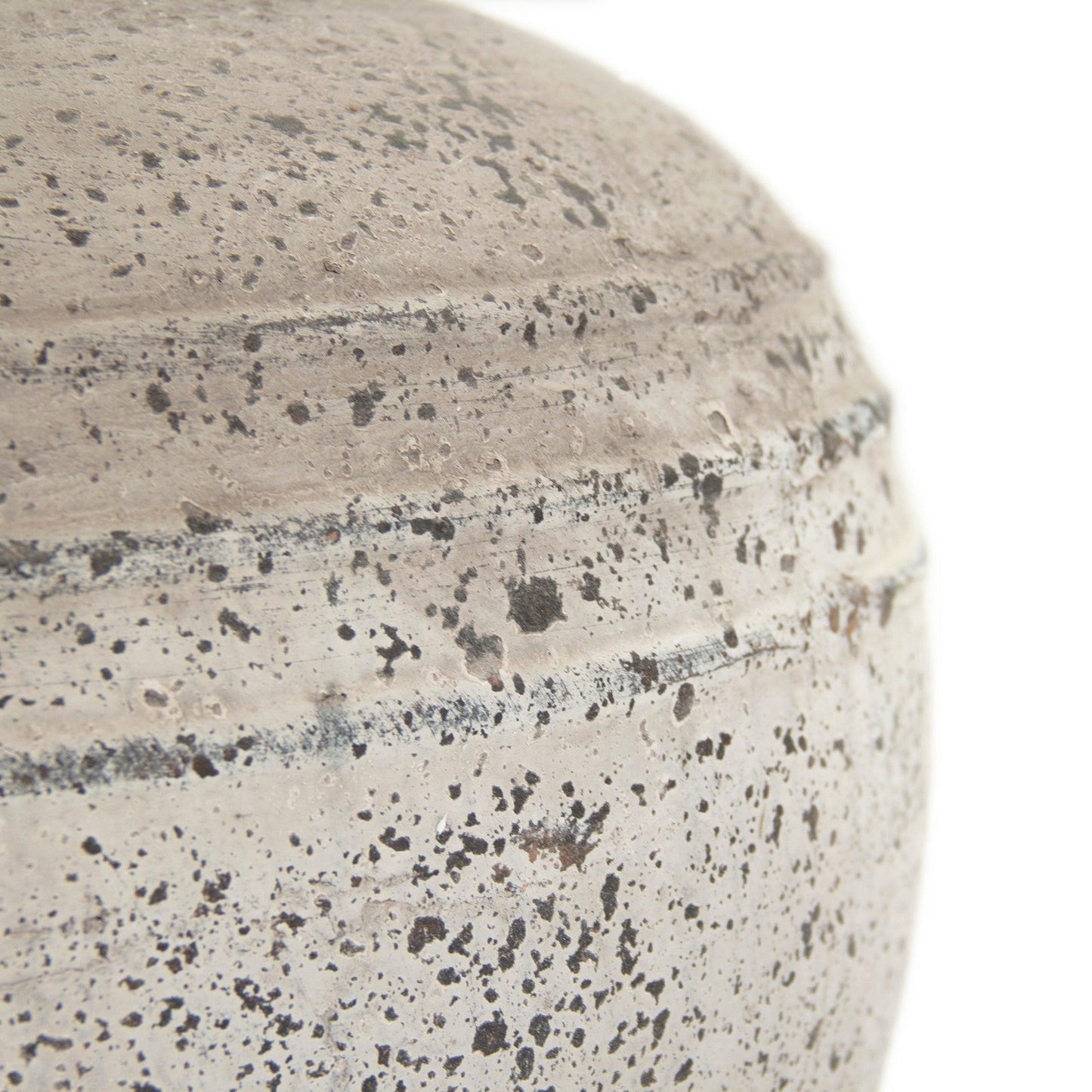 Distressed Grey Wash Vase Large FredCo