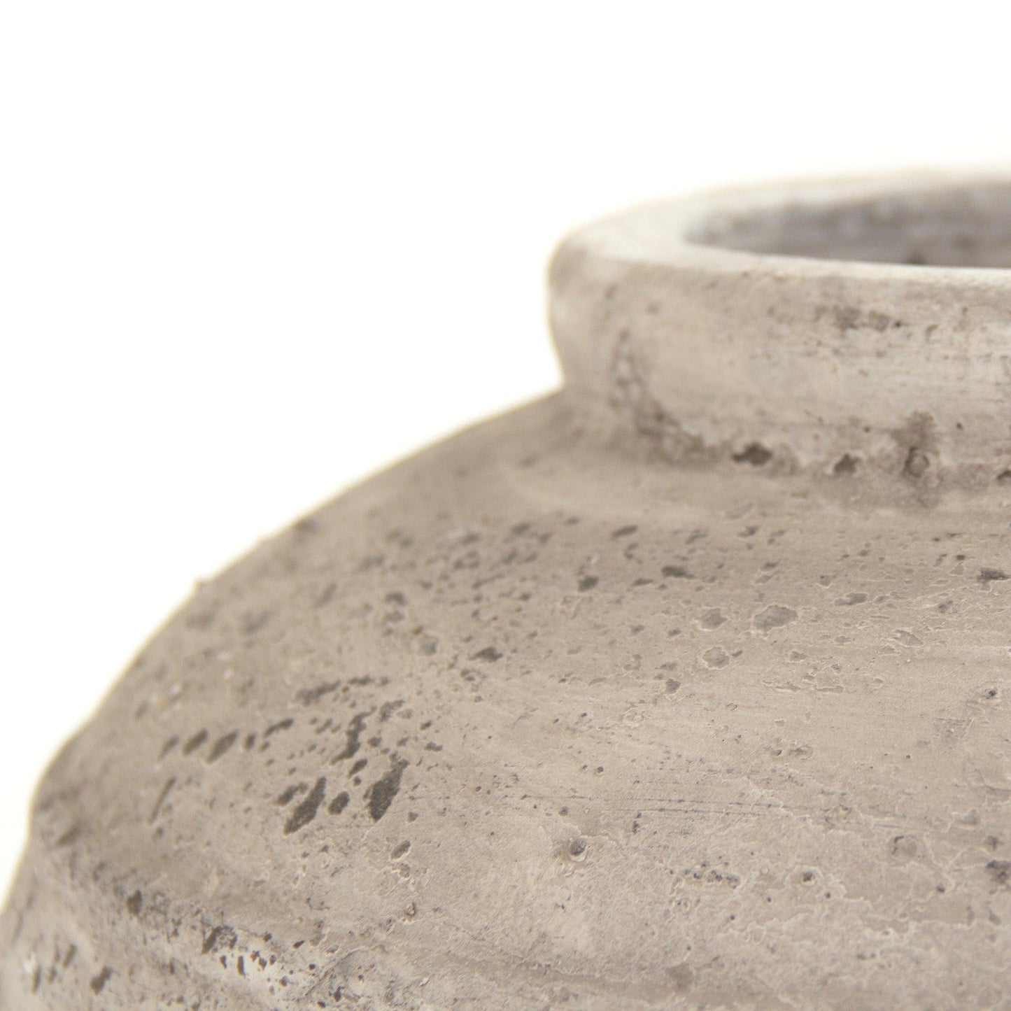 Distressed Grey Wash Vase Large FredCo