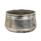 Distressed Metallic Silver Bowl (10041L A840) FredCo