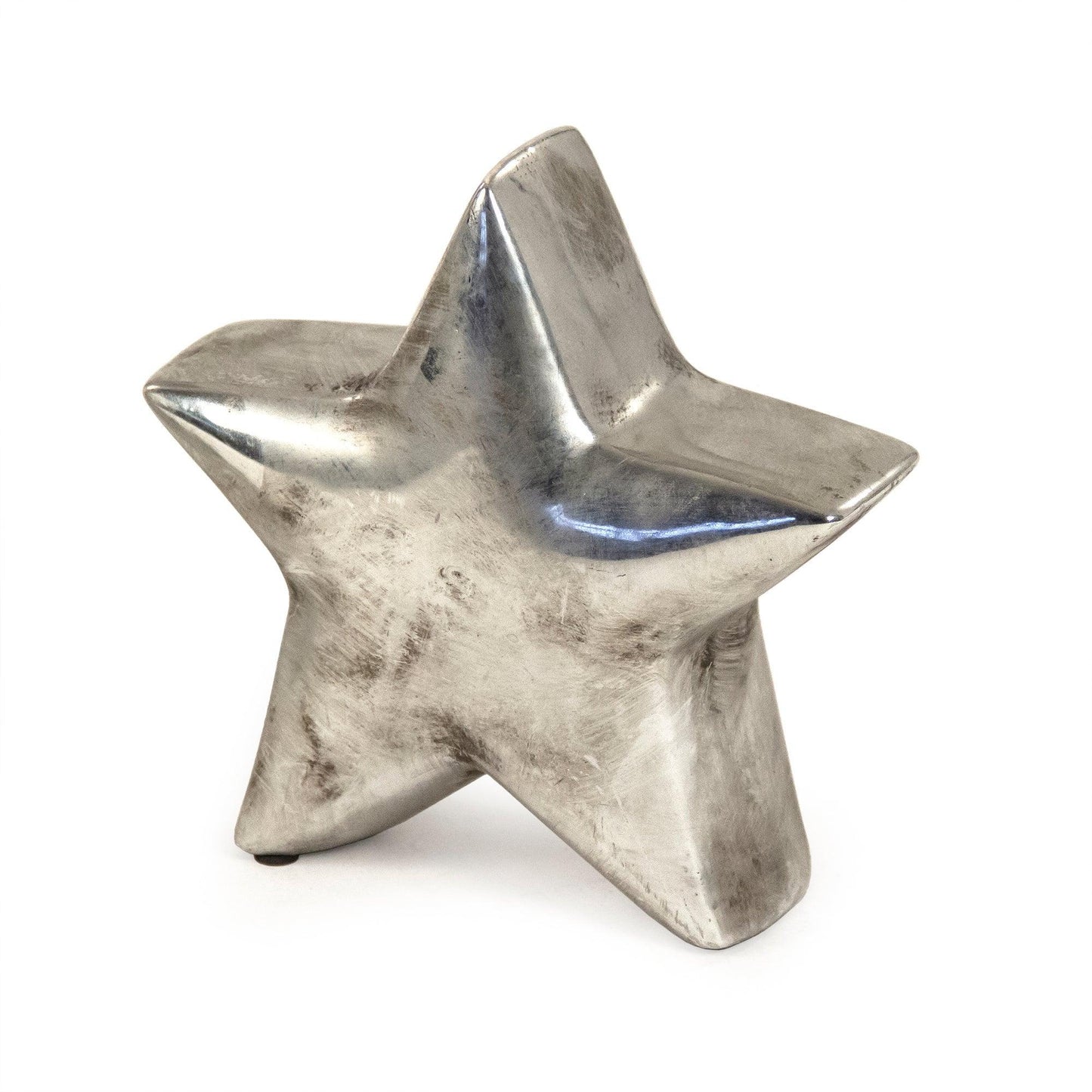 Distressed Metallic Silver Star (9702L A840) FredCo