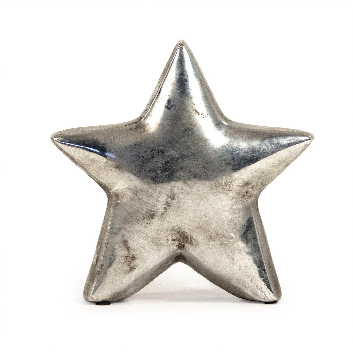 Distressed Metallic Silver Star (9702L A840) FredCo
