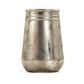 Distressed Metallic Silver Vase (10039S A840) FredCo