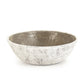 Distressed Off-White / Brown Bowl (8537L A722) FredCo