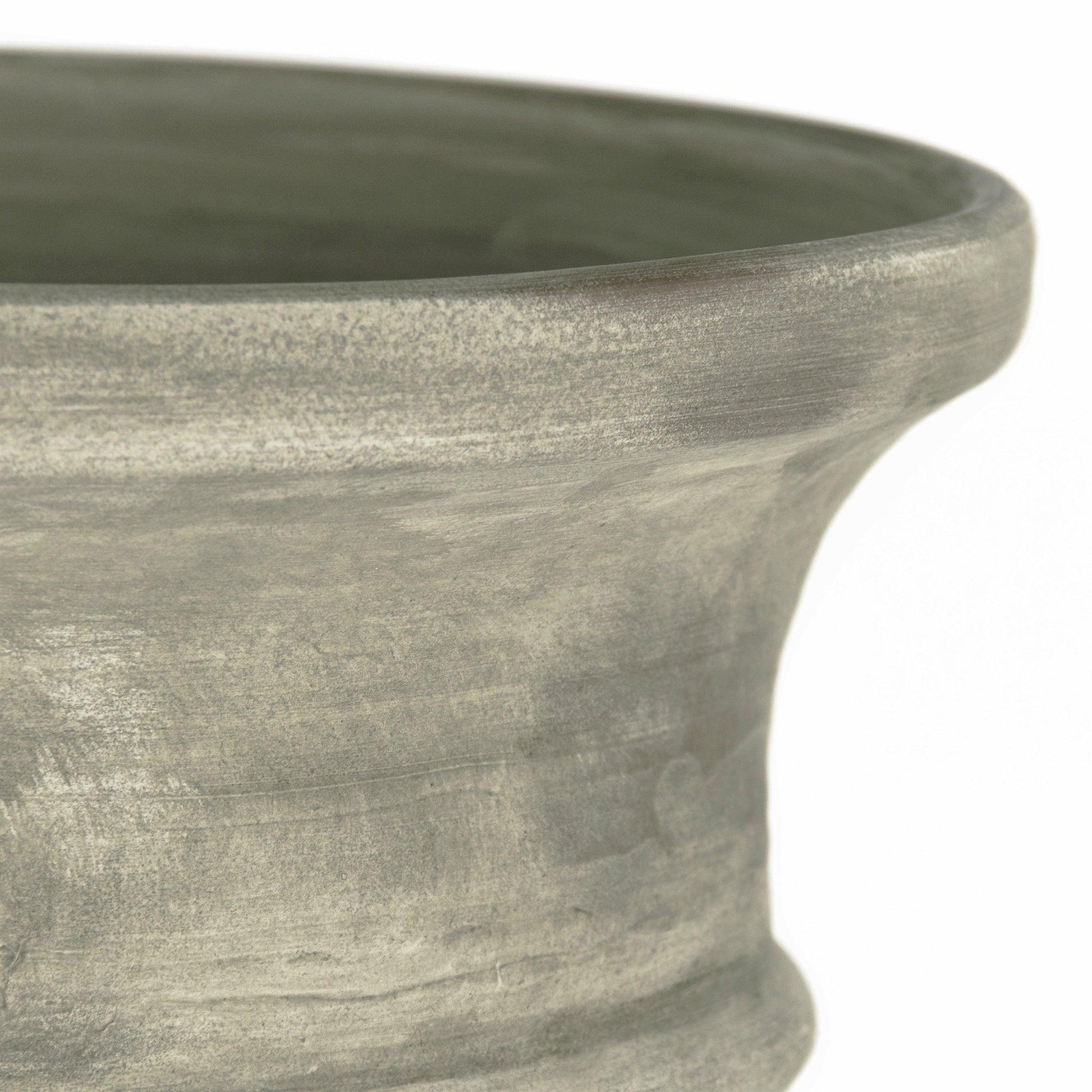 Distressed Off-White Large Vase (14A109) FredCo