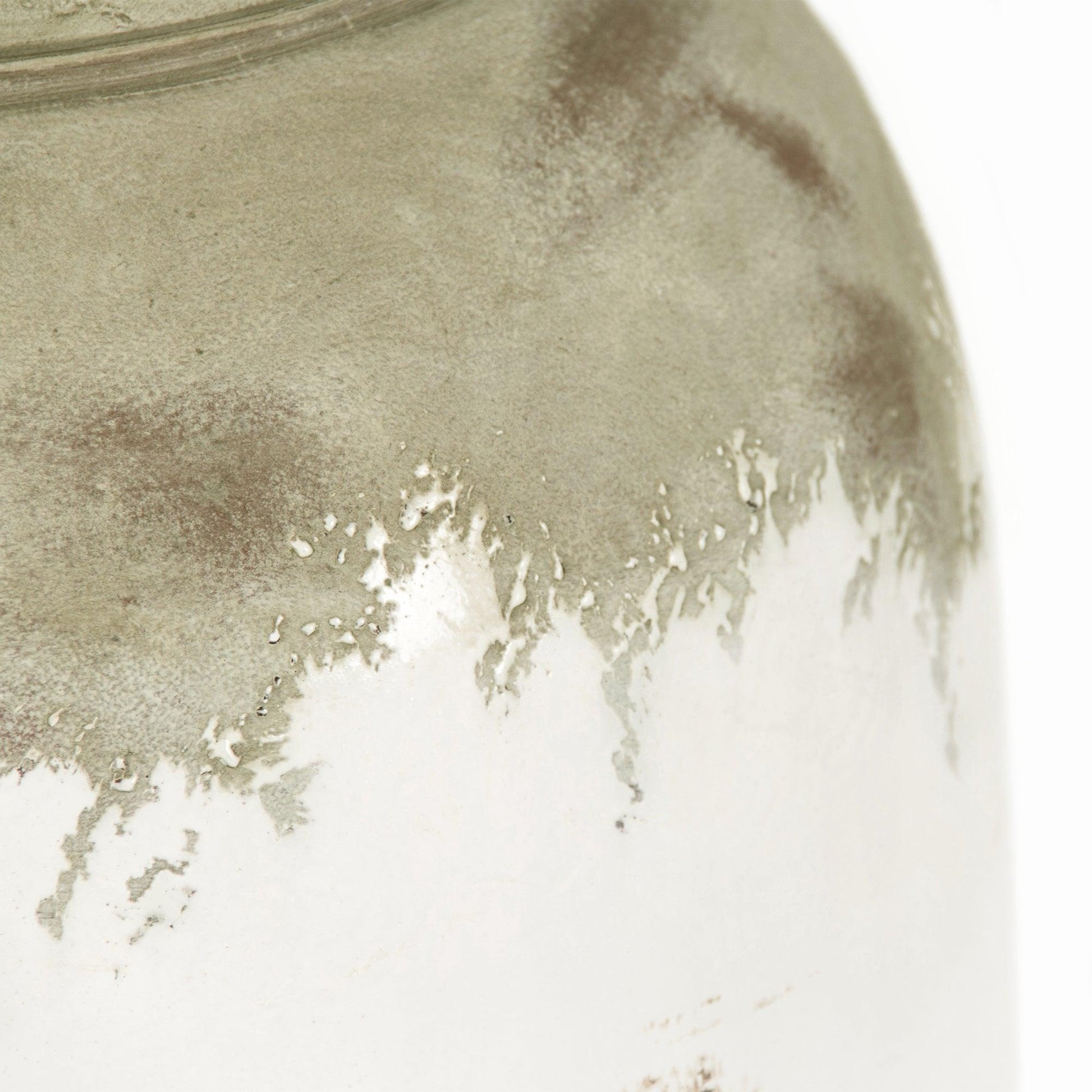 Distressed Off-White Large Vase (14A112) FredCo
