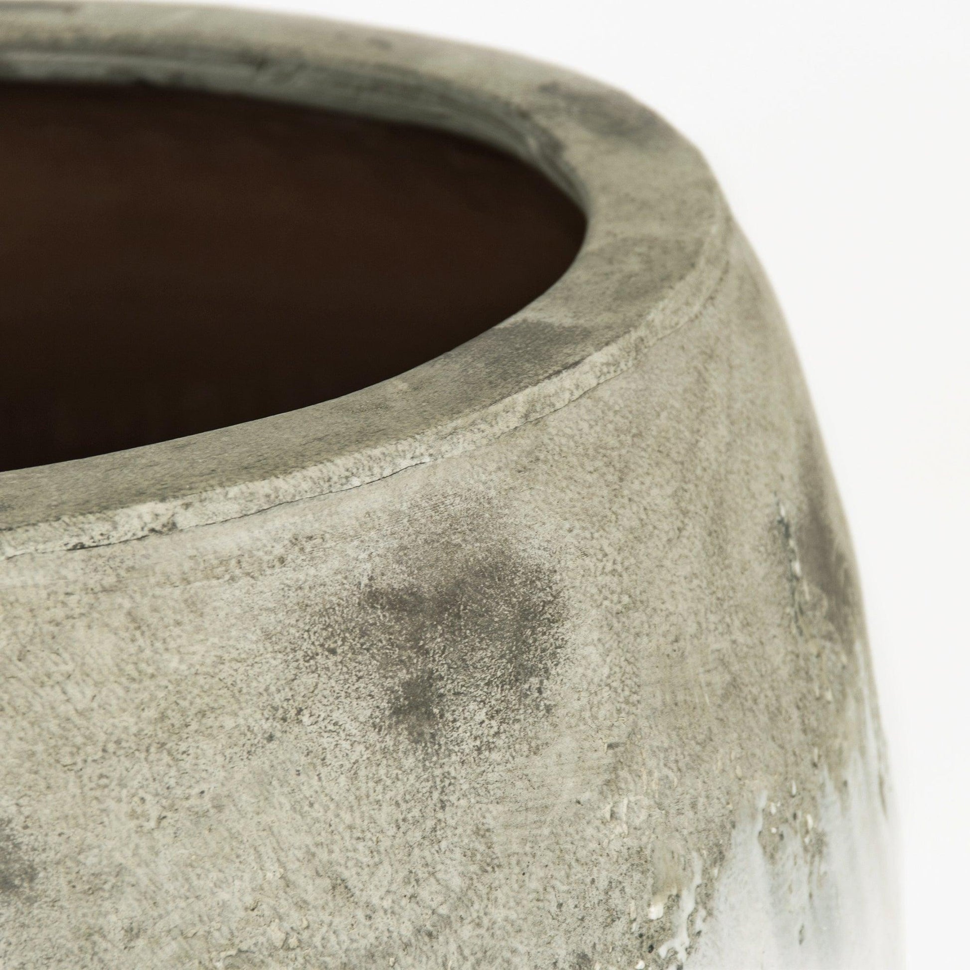 Distressed Off-White Large Vase (14A121) FredCo