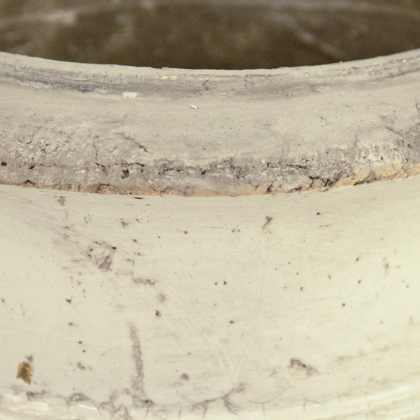 Distressed White and Grey Vase (6160L A25A) FredCo