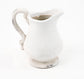 Distressed White Pitcher (5268L) FredCo