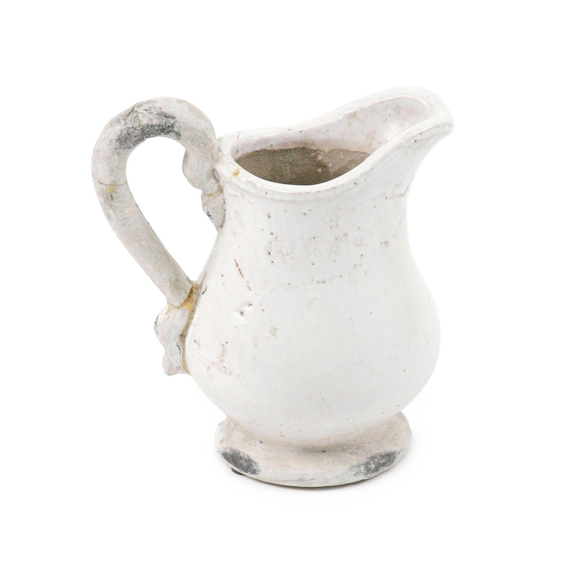 Distressed White Pitcher (5268M) FredCo