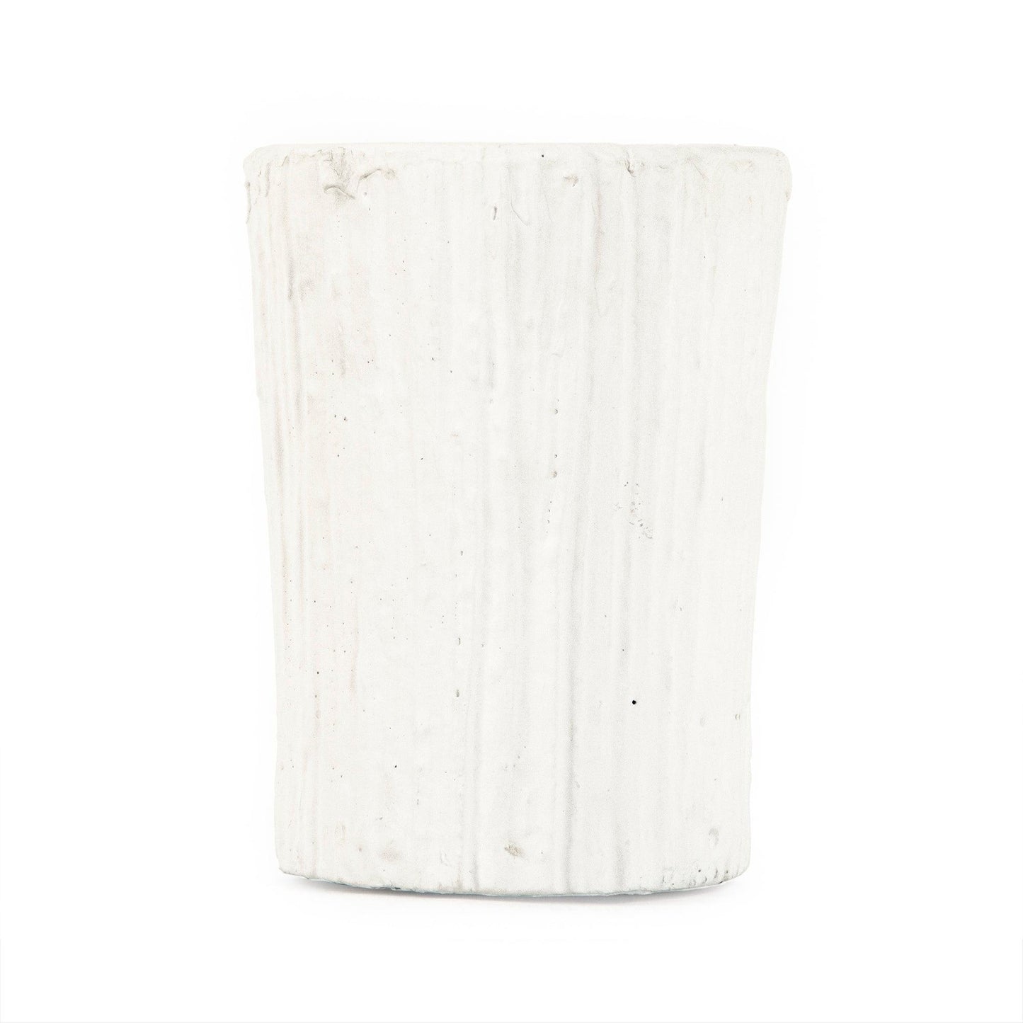 Distressed White Vase (10043S A148) FredCo