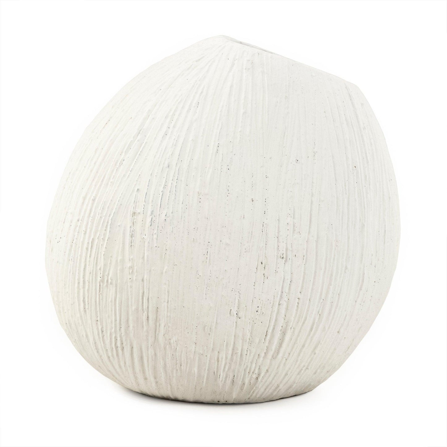 Distressed White Vase (10045L A148) FredCo