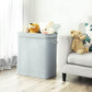 Divided Bamboo Laundry Basket FredCo