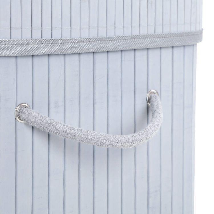 Divided Bamboo Laundry Basket FredCo