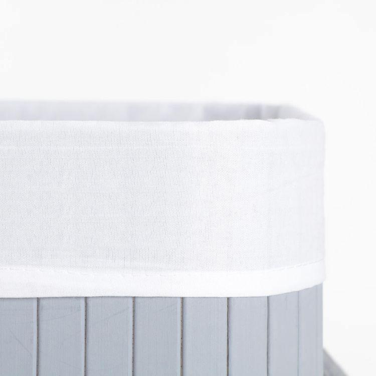 Divided Bamboo Laundry Basket FredCo