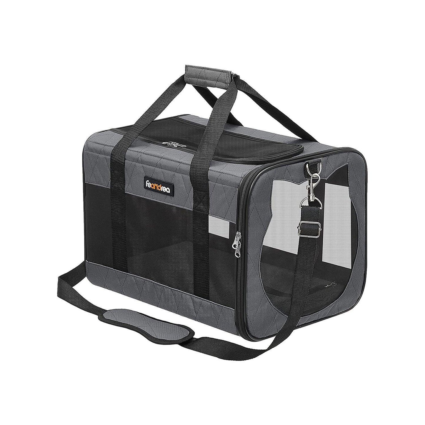 Dog Carrier for Small Dogs Gray FredCo